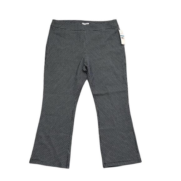Nanette Lepore Pants Pull On Cropped Flare Size XL NWT Office Siren Business - Picture 1 of 9